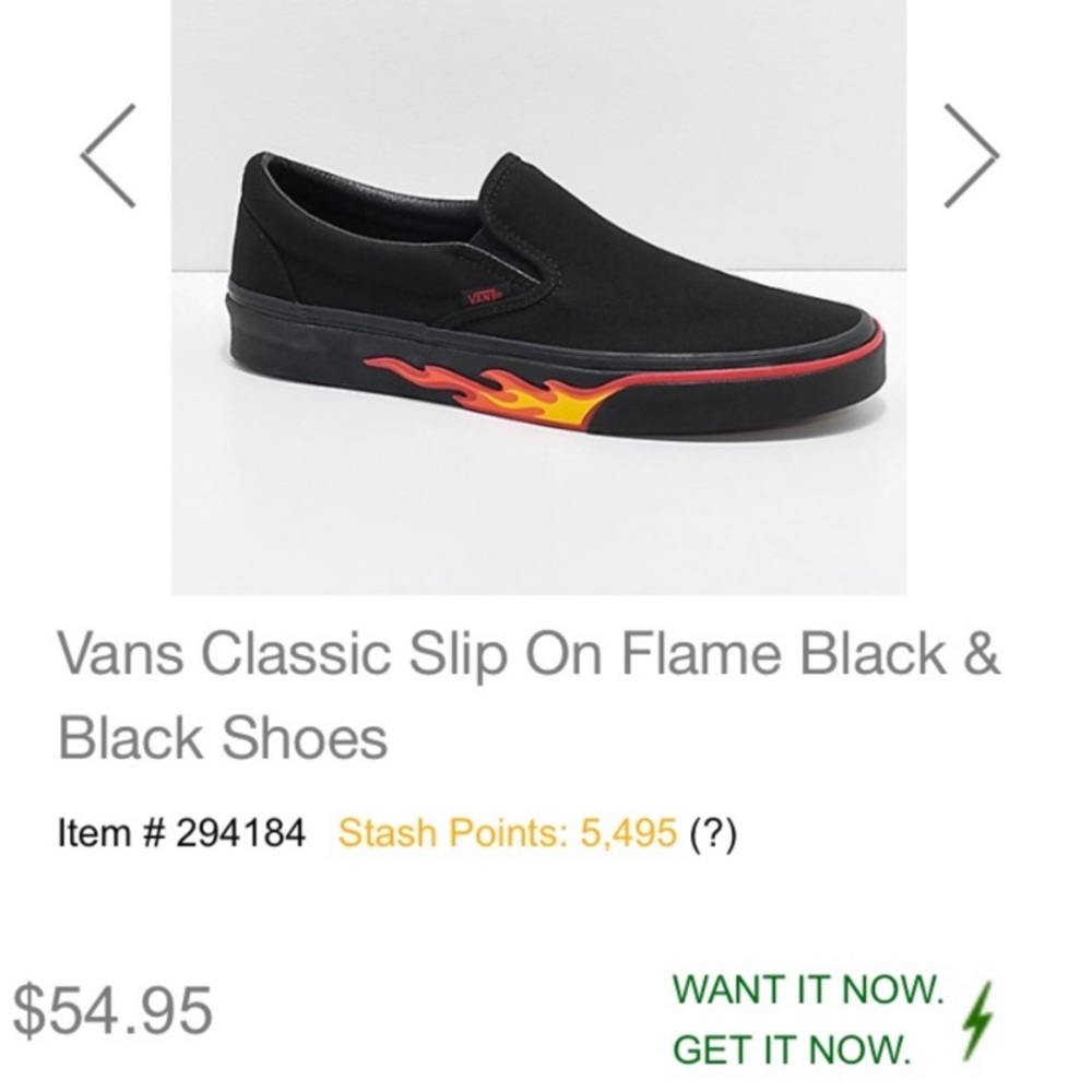 Vans Classic Flame Slip-On 🔥